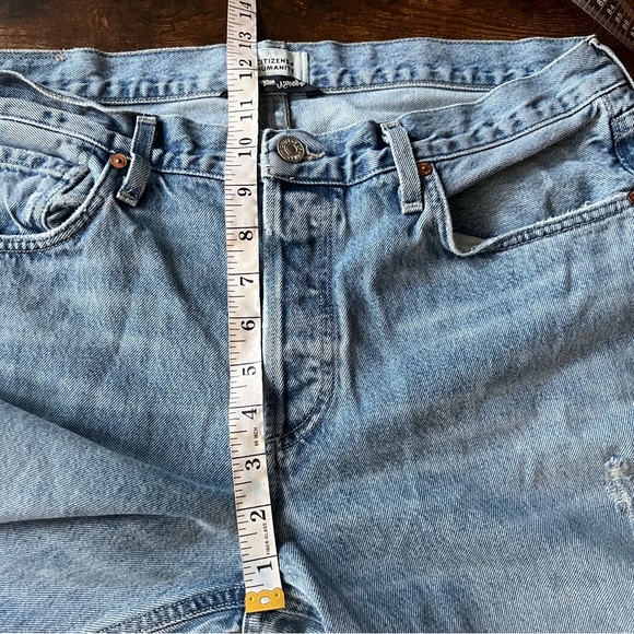 citizens of humanity Neve Low Slung Relaxed in Bowie Raw Hem Size 29 Cotton - Picture 11 of 12